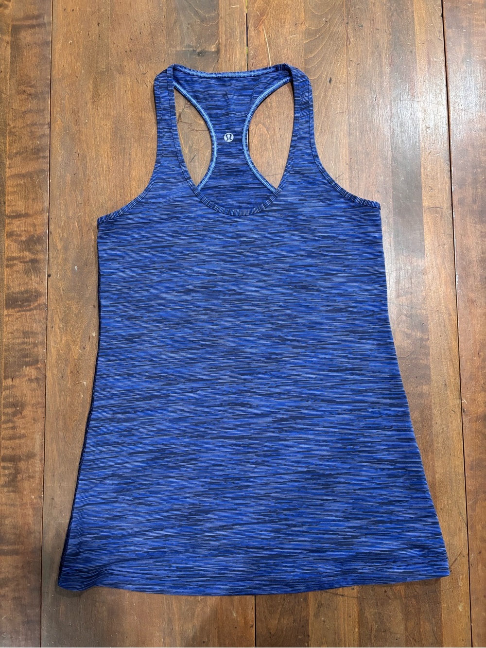 Lululemon Blue Space-Dye Racerback Tank